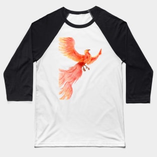 Rising from the Ashes- Phoenix Bright Red Baseball T-Shirt